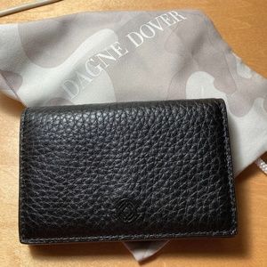 Dagne Dover Black Card Case w/dustbag